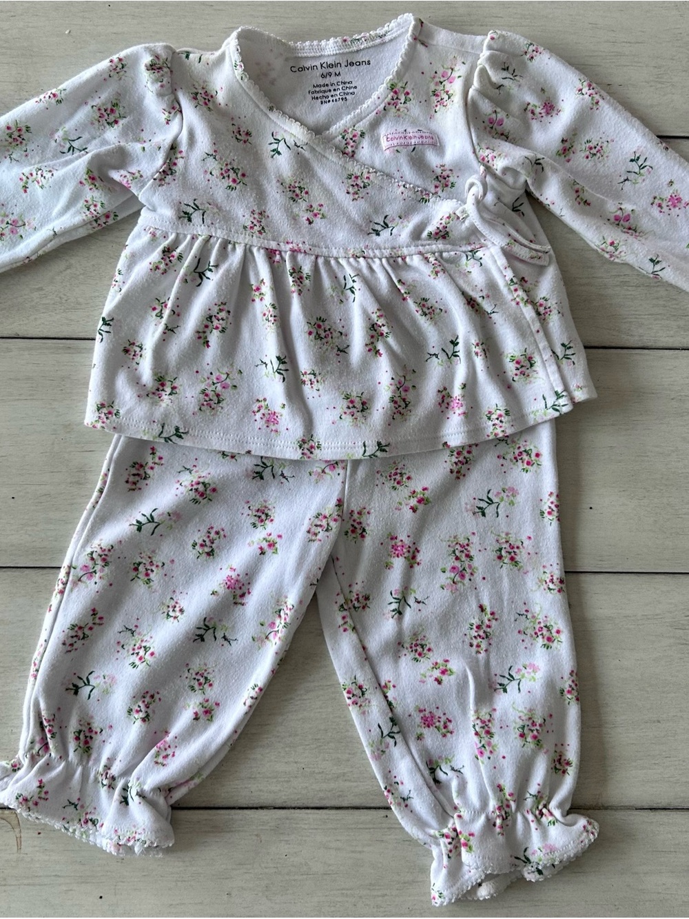 Calvin Klein Jeans Girls Two-Piece Outfit - 6-9 Months